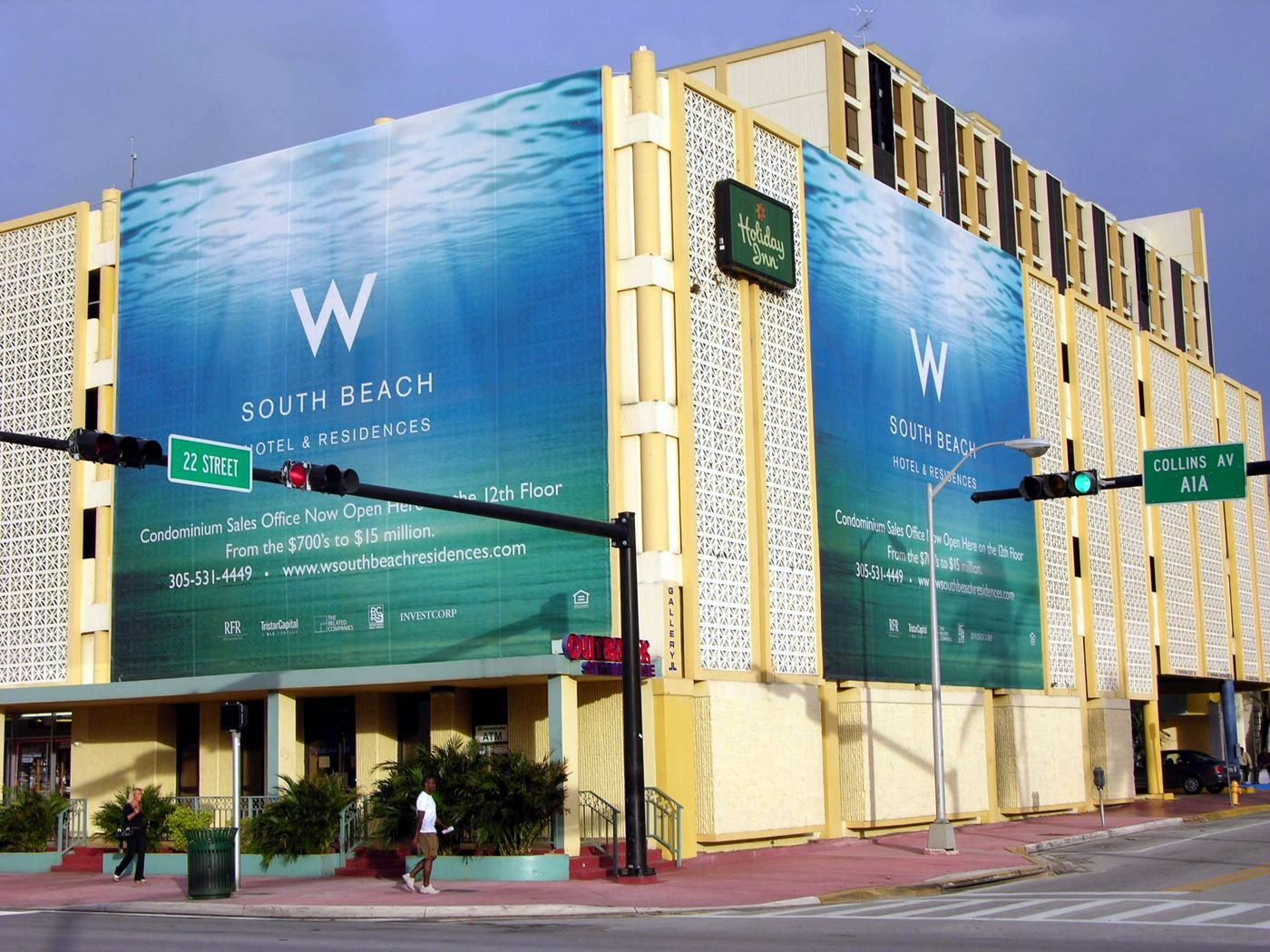 W South Beach Hotel and Residences building wrap, Collins Avenue